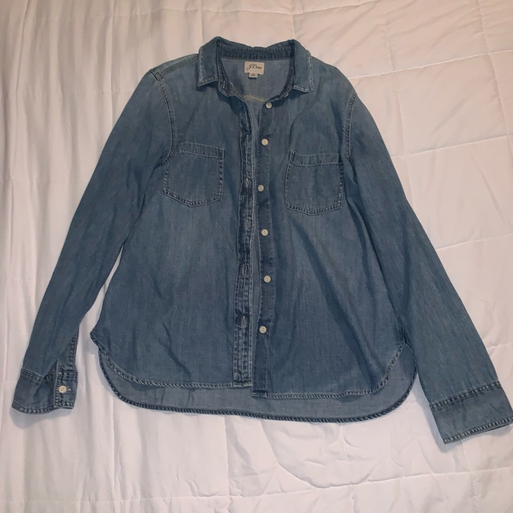 J. Crew Denim Button Up Shirt 14